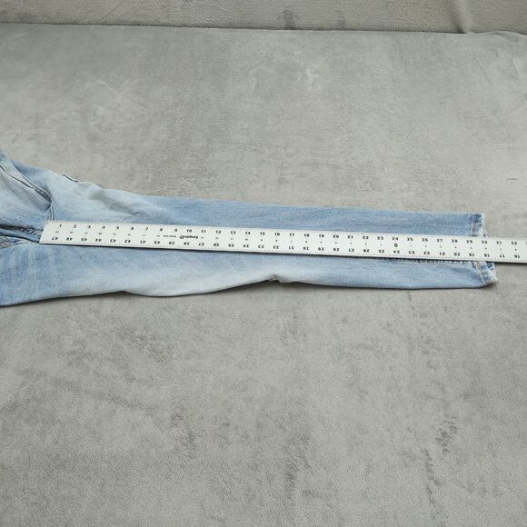 Alcott Jeans Mens Size 32x30 Blue Slim Fit Flex Denim Pants Distressed Fading - Picture 14 of 16